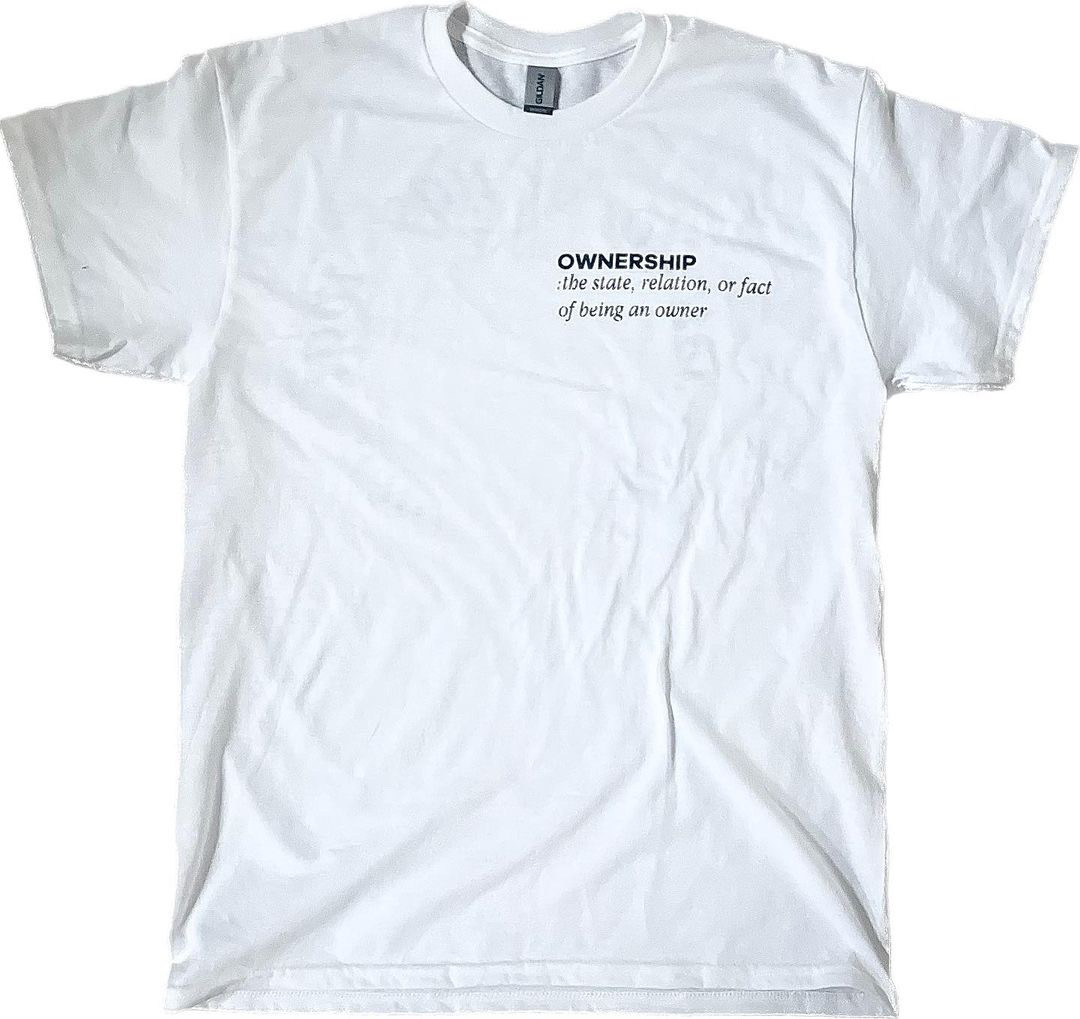 OWNERSHIP Tee - White - front view